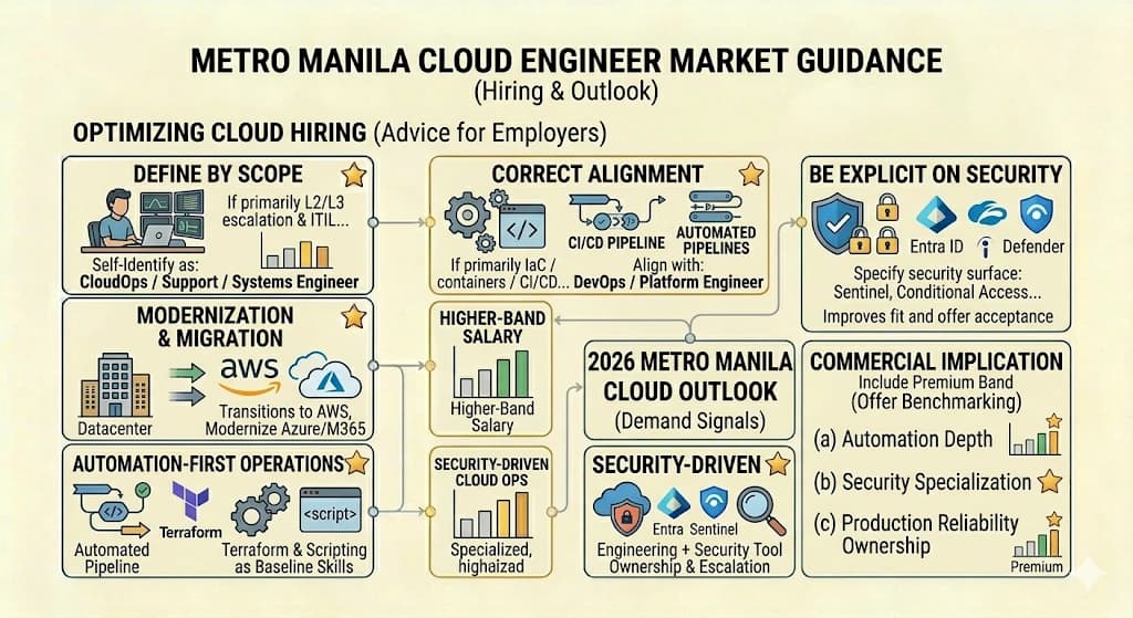 Common cloud engineering stacks and salary drivers in Metro Manila