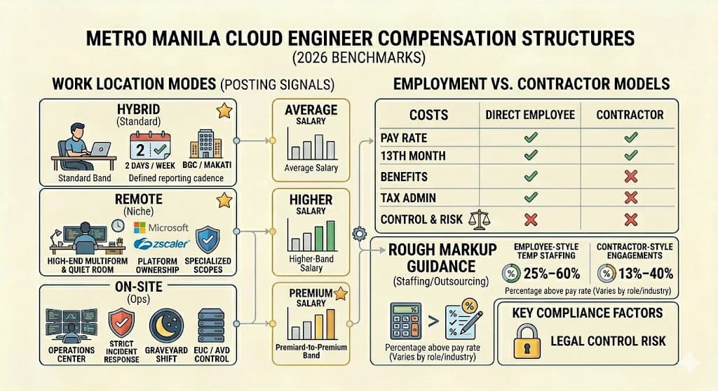 Metro Manila cloud engineer salary benchmarks for 2026