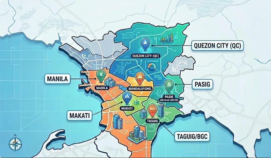 Metro Manila map